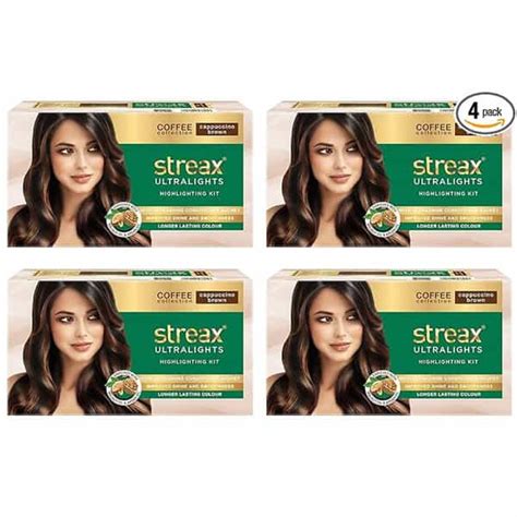 Buy STREAX ULTRALIGHTS HAIR COLOR HIGHLIGHTING CAPPUCCINO BROWN 60ML X ...