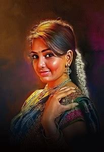 Poster Digital Art Indian Actress Hitthararamesh sl-9638 (Large Poster ...