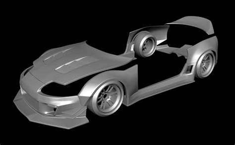 🚗 Tamiya 1/24 Supra Custom Wide Body Kit・ STL File for 3D printing・Cults