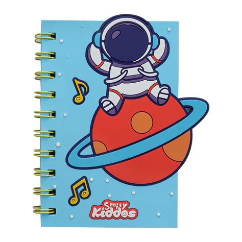Smily kiddos Spiral Notebook Astronaut - Lite blue – Smily Kiddos
