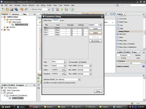Image result for Java Eclipse Table Example