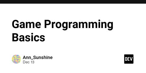 Image result for Game Programming Basics