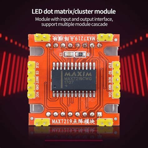 MAX7219 LED Dot Matrix Common Cathode India | Ubuy