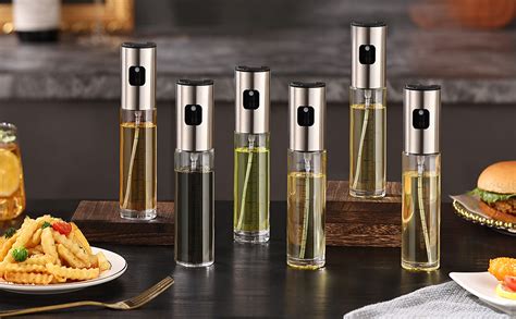 Oil Sprayer for Cooking, JoySusie Oil and Vinegar Dispenser Set with ...