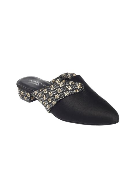 Erin Black Block Heels – Monrow Shoes
