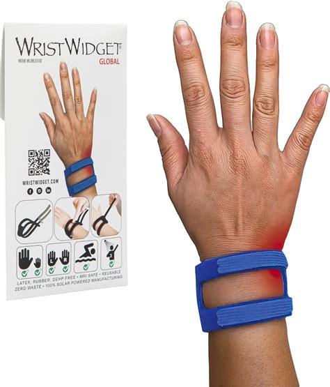 Wristwidget Blue Adjustable Wrist Brace For Tfcc Tears One Size ...