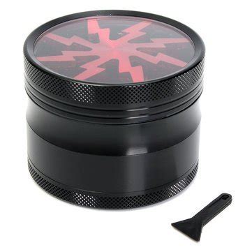 SWD Prime Aluminum Alloy 4 Layers Baccy Crusher Hand Muller Smoke Herb ...