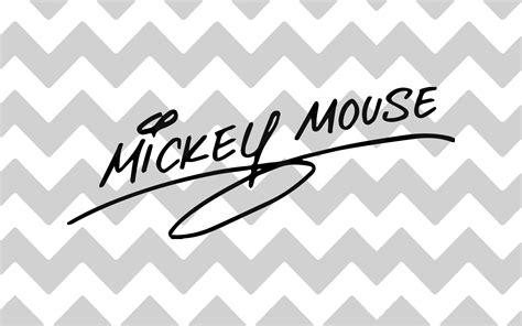 Mickey and Friends Signatures/Autograph SVG PNG JPG | Etsy