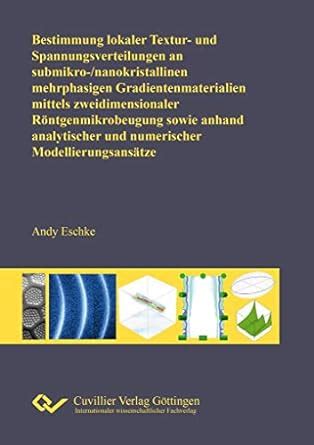 Amazon.in: Buy Bestimmung lokaler Textur- und Spannungsverteilungen an ...