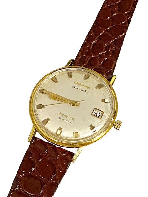 Longines Gold Admiral Wrist Watch with Military and Movie Historic ...
