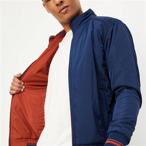 Buy Men Reversible Mock Collar Jacket Online at just Rs. 2999.0 ...