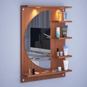 ANIKAA LED Light Dressing Mirror Engineered Wood Dressing Table Price ...