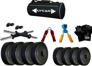 LYCAN Brand New 8 KG Dumbball Set Home Gym Ball Price in India - Buy ...