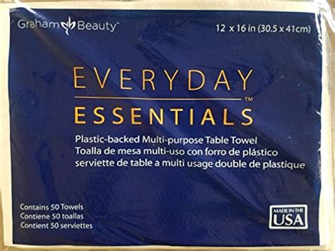 Graham Beauty Everyday Essentials Plastic Backed Multi Purpose Table ...