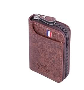 Buy SORATH Classic Unisex Genuine Leather Wallet with Zipper | RFID ...