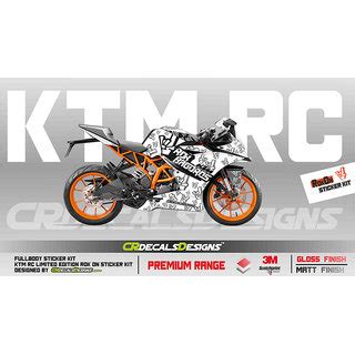 Buy KTM RC Custom Decals/ Wrap/ Stickers Full Body ROK ON Edition Kit ...