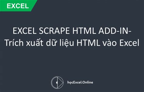 Excel Power Query Scrape HTML 的图像结果