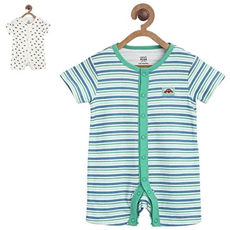 Buy MINIKLUB Baby Boys Romper Multi Pack of 2 at Amazon.in