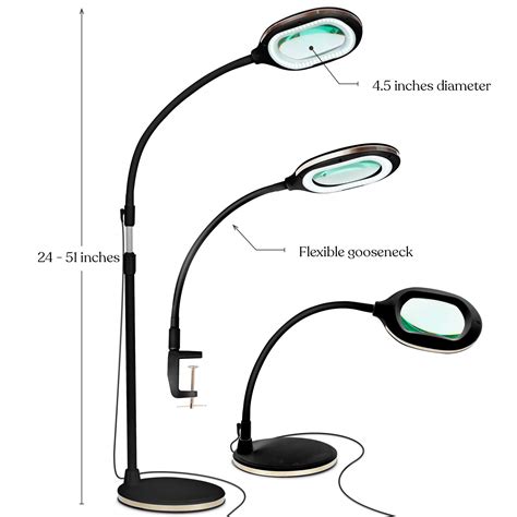 Brightech LightView Pro Magnifying LED Desk Lamp with Light, Hobbies ...