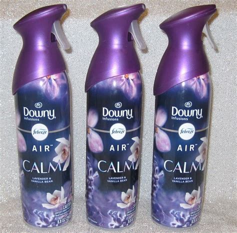 3 ~ New DOWNY Infusions FEBREZE AIR CALM LAVENDER & VANILLA BEAN ...