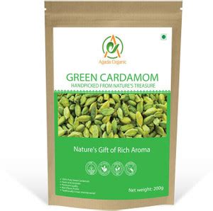 AGADA ORGANIC Whole Green Cardamom | (200 Gm) Pack Of 1 Price in India ...