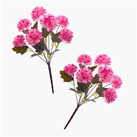 Buy HOMESAKE Set of 2 Artificial Chrysanthemum Flower Sticks - 38.1cm ...