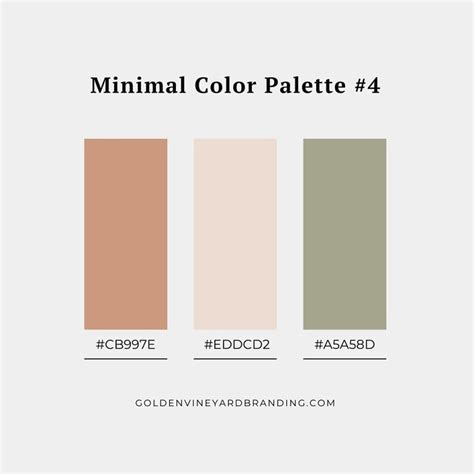 17 Minimalist Color Palettes for Your Next Design | Brand color palette ...