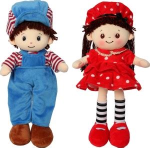 Miss & Chief Premium Quality Adorable Boy & Girl Rag Doll with hat ...