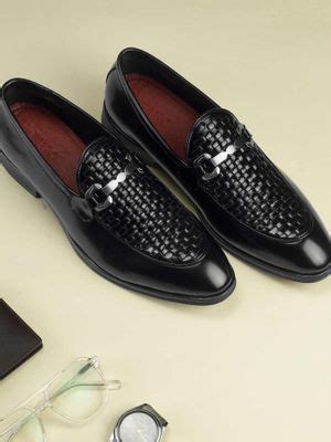 Buy Metro Mens Black Leather Formal Slip-On Loafers (EURO 45) Online