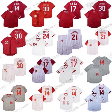 1969 Pete Rose Vintage Baseball Jerseys Stitched MLB Replica Jerseys ...