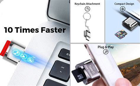 Verilux® Micro SD Card Reader Mini Type C Card Reader TF Card Reader ...