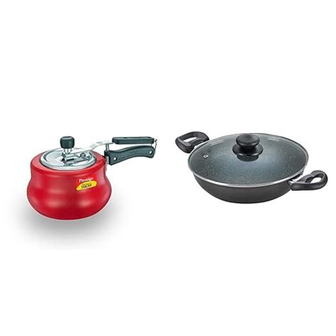 Buy Prestige Svachh, 10752, 3 L, Nakshatra Duo Red Handi, with Deep Lid ...