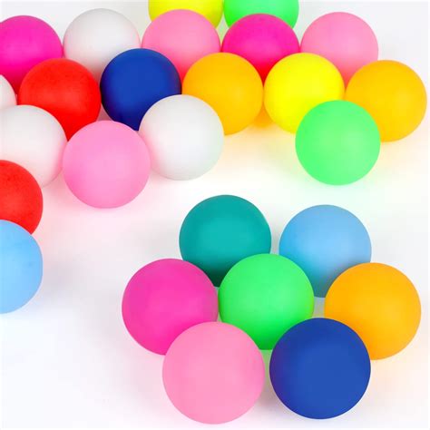 Guirnd 28 Pcs Colored Ping Pong Balls, 40mm Table Tennis Balls, Ping ...