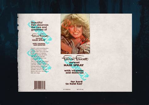 Stranger Things, Farrah Fawcett, Hair Spray, Label, Replica Prop ...