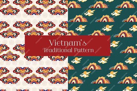 Vietnam's traditional cloud pattern | Premium AI-generated vector