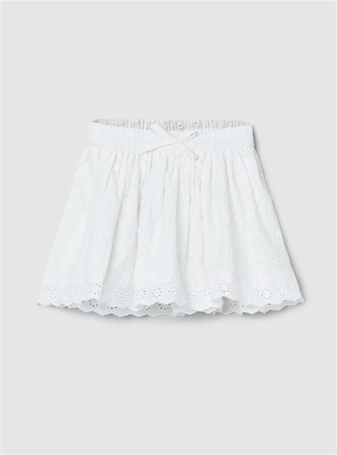 Buy Girls Textured Schiffli Detail A-Line Skirt Online at just Rs. 429. ...