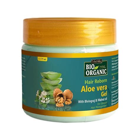 INDUS VALLEY Bio Organic Hair Reborn Aloe Vera Gel With Bhringraj ...