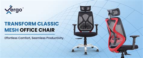 Vergo Transform Classic Ergonomic Mesh Office Chair, High Back, Lumbar ...