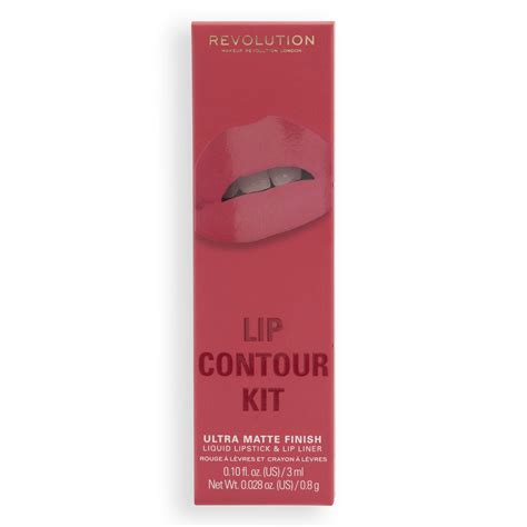 Makeup Revolution Lip Contour Kit Soulful Pink 4pc Set + 1 Full Size P ...