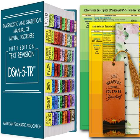 Buy Specogo Index Tabs for DSM-5,DSM-5-TR, Diagnostic and Statistical ...