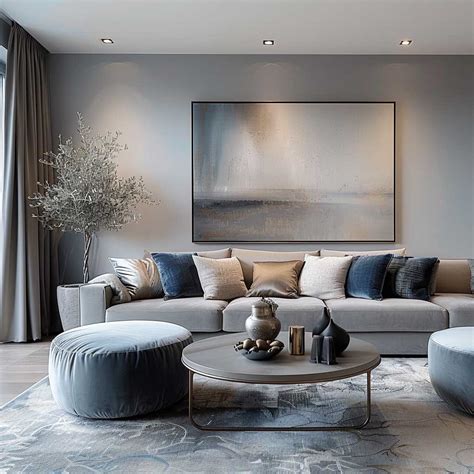 Mediterranean Gray Paint Interior Design Flair