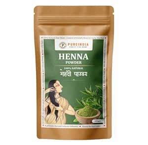 PUREINDIA Mehandi Powder, Fresh Henna Powder, for Hair, Hands & Feet ...