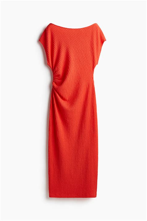 Women's Bright red Textured jersey dress | H&M IN