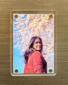 Personalized Fridge Magnet Photo Frames with Photo (Pack of 2 ...