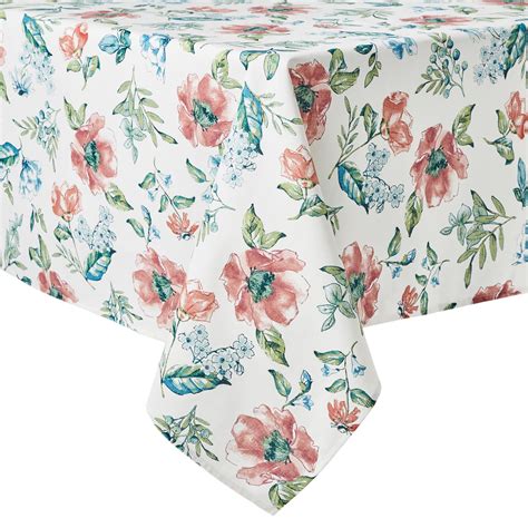 Better Homes & Gardens Annabelle Floral Fabric Tablecloth, Multicolor ...