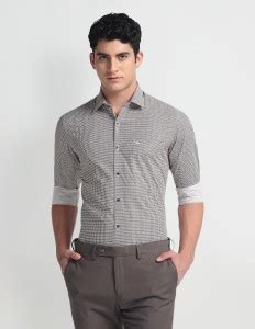 ARROW Men Printed Formal White Shirt - Buy ARROW Men Printed Formal ...