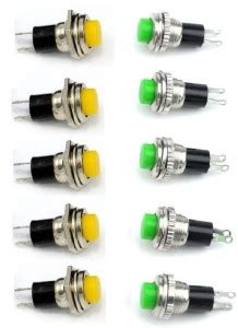 RIVER FOX 2 pin Push Button Horn small Switch for Car Boat Marine ...