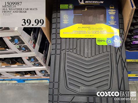 1509987 MICHELIN ALL WEATHER CAR MATS FRONT AND REAR 39 99 - Costco ...