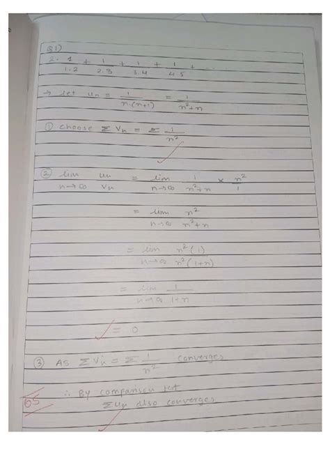 Q1) Convergence Analysis of Series and Limits in PDFGallery 20251009 ...