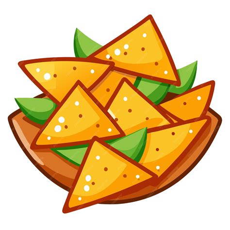 Mexican nacho chips clipart vector art and illustration | Premium AI ...